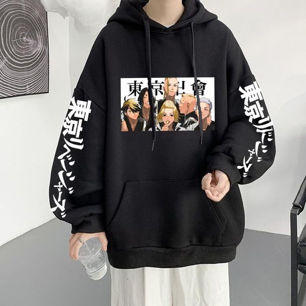 men's hoodies & sweatshirts japanese anime hip hop hoody harajuku tokyo revengers printing men women casual pullover 2021 fashion, Black
men's hoodies & sweatshirts japanese anime hip hop hoody harajuku tokyo revengers printing men women casual pullover 2021 fashion, Black