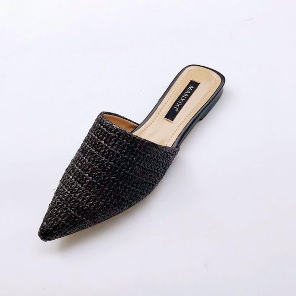 slippers txj luxury shoes summer flats mules lady sandals slip on pointed toe women outdoor slipper woman slides, Black
slippers txj luxury shoes summer flats mules lady sandals slip on pointed toe women outdoor slipper woman slides, Black
