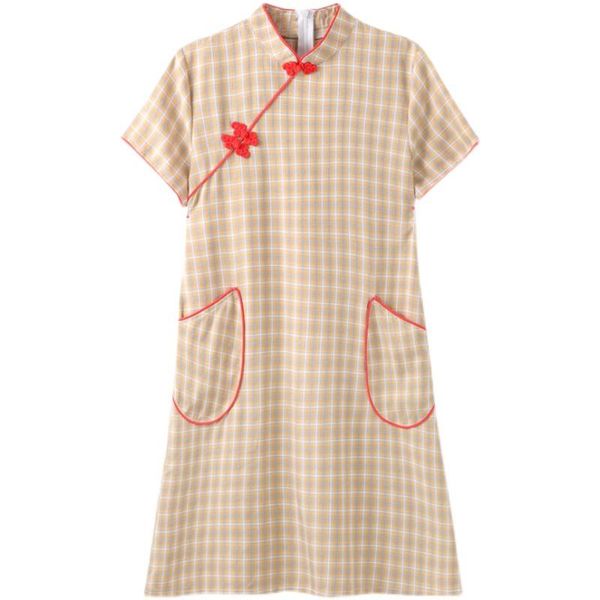 ethnic clothing bebovizi plus size -4xl 3xl chinese style elegant yellow check short sleeve midi dress summer cheongsam dresses for woman q, Red
ethnic clothing bebovizi plus size -4xl 3xl chinese style elegant yellow check short sleeve midi dress summer cheongsam dresses for woman q, Red
