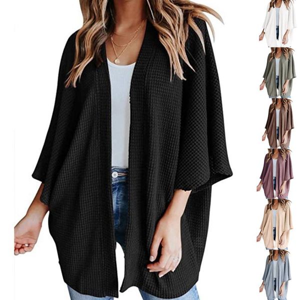 women's jackets solid cardigan sweaters coat mid length knittwear knitted women loose sleeve casual open stich thin sweater, Black;brown
women's jackets solid cardigan sweaters coat mid length knittwear knitted women loose sleeve casual open stich thin sweater, Black;brown