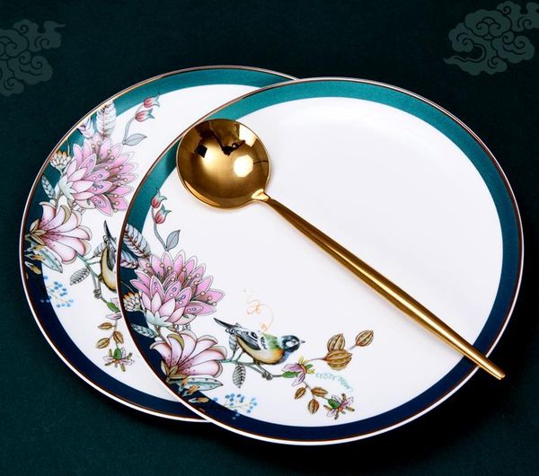 dishes & plates ceramic chinese flat plate western steak creative bone porcelain el tableware
dishes & plates ceramic chinese flat plate western steak creative bone porcelain el tableware