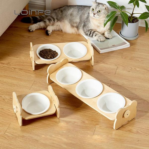 cat bowls & feeders non-slip pet ceramic bowl with bamboo stand dog drinking food container and feeding supplies
cat bowls & feeders non-slip pet ceramic bowl with bamboo stand dog drinking food container and feeding supplies