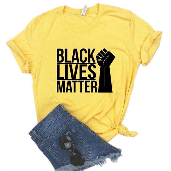 black lives matter power print womens cotton casual funny lady yong girl tee 6 color a 1140, White
black lives matter power print womens cotton casual funny lady yong girl tee 6 color a 1140, White