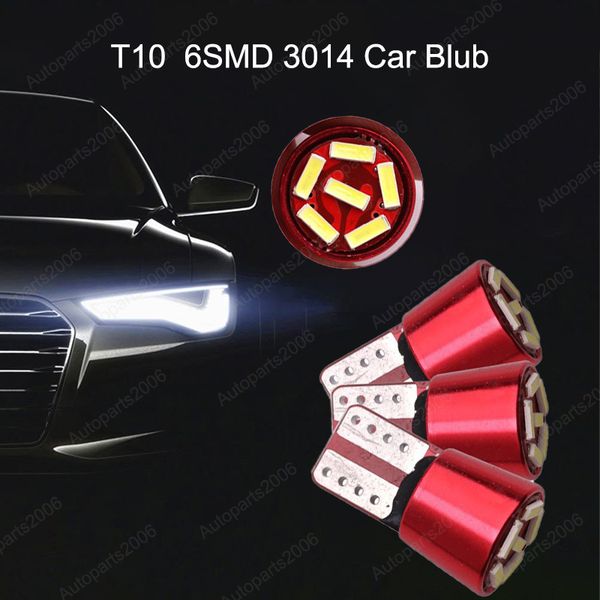 50pcs/lot white t10 w5w 3014 6smd canbus error led bulbs for car clearance lamps reading door trunk license plate lights 12v
50pcs/lot white t10 w5w 3014 6smd canbus error led bulbs for car clearance lamps reading door trunk license plate lights 12v