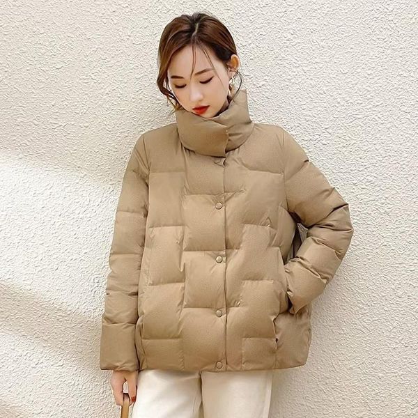 autumn and winter 20 down jacket temperament commuting korean short single breasted red light stand collar women's c & parkas, Black
autumn and winter 20 down jacket temperament commuting korean short single breasted red light stand collar women's c & parkas, Black