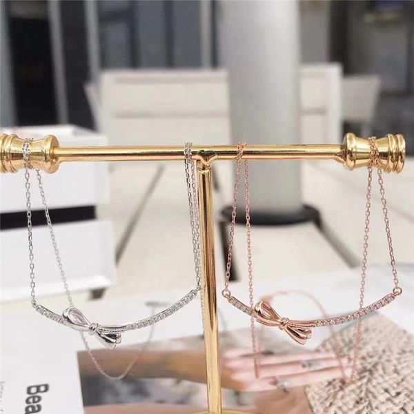 fashion rose gold silver color chain necklace white zircon dainty bowknot geometric crystal pendant necklaces for women
fashion rose gold silver color chain necklace white zircon dainty bowknot geometric crystal pendant necklaces for women