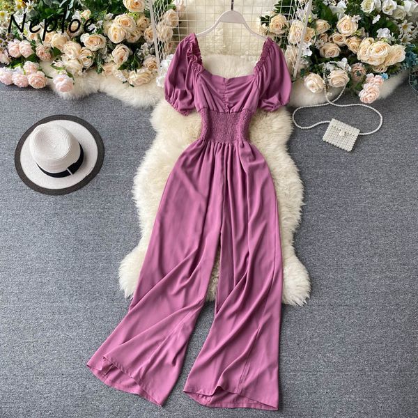 full bodysuit women summer short sleeve solid backless wide leg jumpsuit fashion ladies vintage romper 1e313 210430, Black;white
full bodysuit women summer short sleeve solid backless wide leg jumpsuit fashion ladies vintage romper 1e313 210430, Black;white