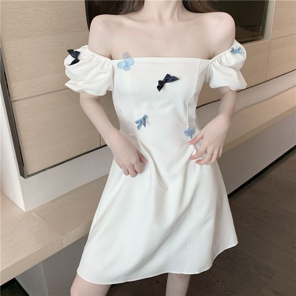 sweety stereoscopic butterfly bow loose dress korean summer temperament vintage square collar short sleeve 210517, Black;gray
sweety stereoscopic butterfly bow loose dress korean summer temperament vintage square collar short sleeve 210517, Black;gray