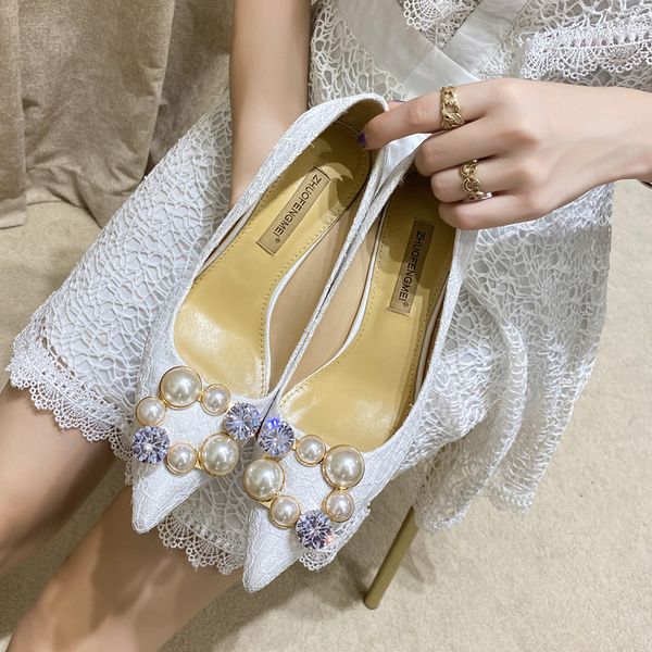 sandals autumn lace all-match stiletto high-heeled bridal wedding shoes pointed toe banquet dress shallow mouth small size women's, Black
sandals autumn lace all-match stiletto high-heeled bridal wedding shoes pointed toe banquet dress shallow mouth small size women's, Black