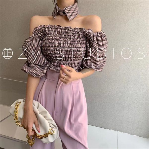 women's blouses & shirts 2021 arrival chic fashionable summer girl night club for women slash neck special aesthetic puff sleeves, White
women's blouses & shirts 2021 arrival chic fashionable summer girl night club for women slash neck special aesthetic puff sleeves, White