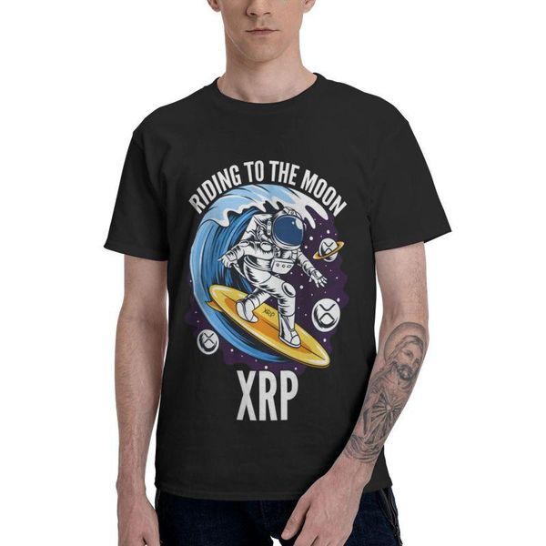 men's t-shirts riding to the moon ripple xrp crypto men novelty t shirts short sleeve astronaut tshirt 100% cotton tee, White;black
men's t-shirts riding to the moon ripple xrp crypto men novelty t shirts short sleeve astronaut tshirt 100% cotton tee, White;black