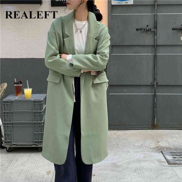 autumn winter elegant women's long blazer loose sleeve turn down collar cardigan jacket pocket korean female 210428, White;black
autumn winter elegant women's long blazer loose sleeve turn down collar cardigan jacket pocket korean female 210428, White;black