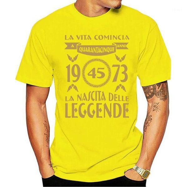 men's t-shirts t shirt 45 years birth of legends gift birthday 1973 gold 2021 summer men custom printed shirts, White;black
men's t-shirts t shirt 45 years birth of legends gift birthday 1973 gold 2021 summer men custom printed shirts, White;black