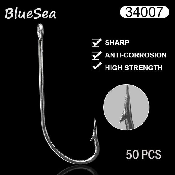 bluesea 34007 50 pcs/pack size 3/0-10/0 stainless steel o'shaughnessy long shank hooks big saltwater bass fish fishing
bluesea 34007 50 pcs/pack size 3/0-10/0 stainless steel o'shaughnessy long shank hooks big saltwater bass fish fishing