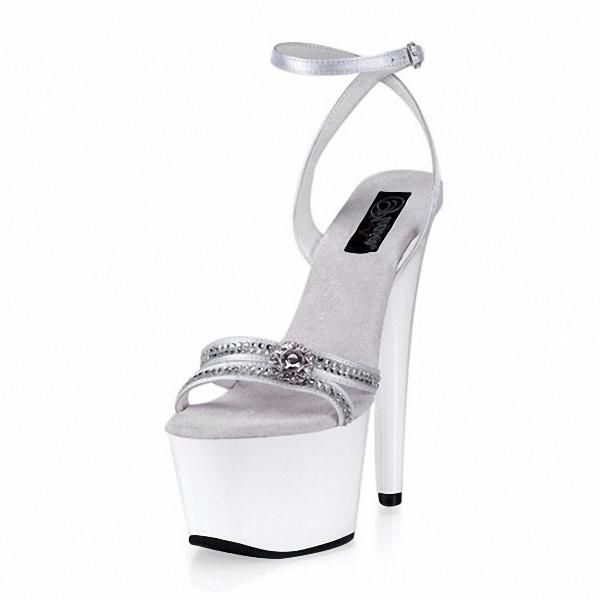 high heels pole dancing shoes with diamond buckle strap dance heel 17cm platform sandals, Black
high heels pole dancing shoes with diamond buckle strap dance heel 17cm platform sandals, Black