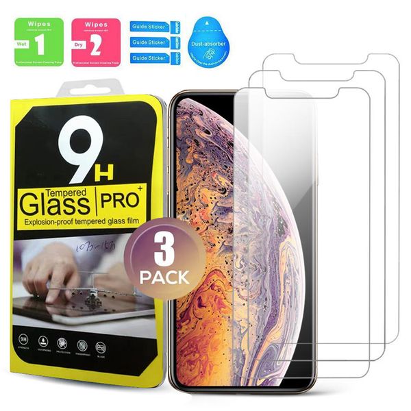 for iphone 12 11 xs pro max 7 8 plus screen protector 3 pack tempered glass protectored film clear protectors film with retail boxes
for iphone 12 11 xs pro max 7 8 plus screen protector 3 pack tempered glass protectored film clear protectors film with retail boxes