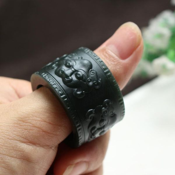 cluster rings 100% real jade handmade dragon hetian green ring male and female gift brand men, Golden;silver
cluster rings 100% real jade handmade dragon hetian green ring male and female gift brand men, Golden;silver