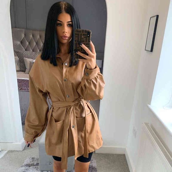 women long sleeve pockets design pu leather black dress elegant fashion party dress vestidos de mujer autumn winter 210415, Black;gray
women long sleeve pockets design pu leather black dress elegant fashion party dress vestidos de mujer autumn winter 210415, Black;gray
