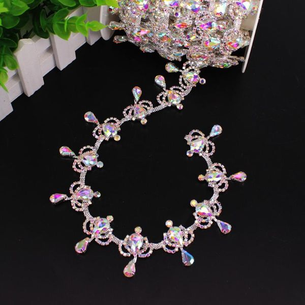 wedding sashes 1 yard crown ab rhinestones banding crystal silver trim belt belly dancing adornment dress accessory, White
wedding sashes 1 yard crown ab rhinestones banding crystal silver trim belt belly dancing adornment dress accessory, White