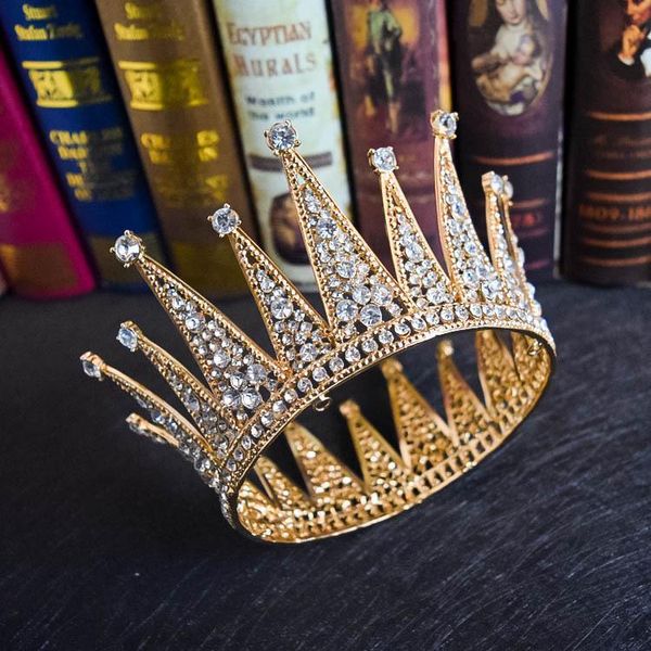 bridal tiaras round crowns women baroque crystal hair jewelry prom headband rhinestone pageant diadem wedding accessories clips & barrettes, Golden;silver
bridal tiaras round crowns women baroque crystal hair jewelry prom headband rhinestone pageant diadem wedding accessories clips & barrettes, Golden;silver