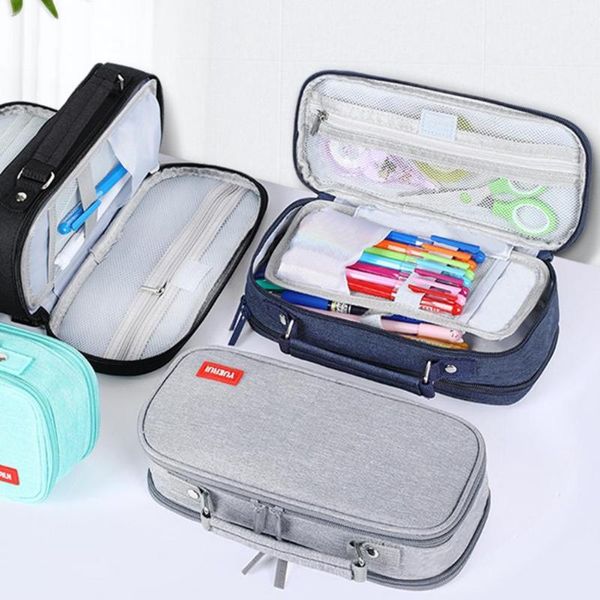 storage boxes & bins canvas double layer pencil case large capacity school student kids make up bag pen box pouch bags stationery gift suppl
storage boxes & bins canvas double layer pencil case large capacity school student kids make up bag pen box pouch bags stationery gift suppl