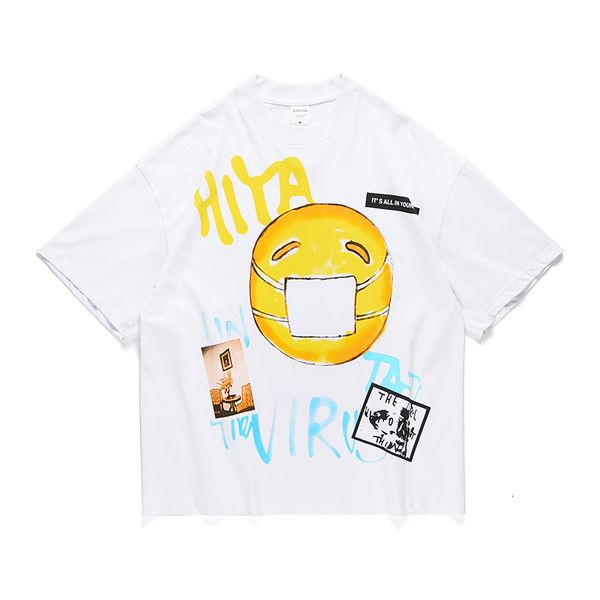 men's t-shirts harajuku graffii smiley oversize coon couple shirs sleeve neck casual loose ops high sree summer, White;black
men's t-shirts harajuku graffii smiley oversize coon couple shirs sleeve neck casual loose ops high sree summer, White;black