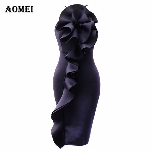 ladies bodycon dress ruffled slim tight dresses stylish sleeveless pencil robe spring summer fashion tunics 210416, Black;gray
ladies bodycon dress ruffled slim tight dresses stylish sleeveless pencil robe spring summer fashion tunics 210416, Black;gray