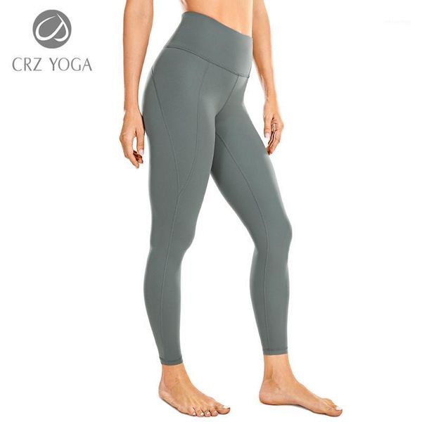 yoga outfit crz women's brushed soft pants high waisted workout tights with inner pocket - naked feeling -25 inches
yoga outfit crz women's brushed soft pants high waisted workout tights with inner pocket - naked feeling -25 inches