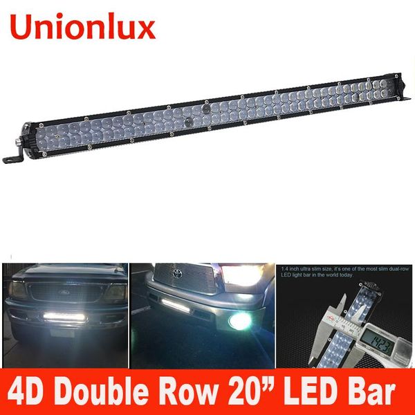 working light 5d dual row 20" offroad led bar 20inch slim spot for tractor boat truck 4wd 4x4 car suv atv work