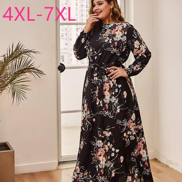 casual dresses spring autumn plus size long dress for women large loose sleeve black floral flower print belt 3xl 4xl 5xl 6xl, Black;gray
casual dresses spring autumn plus size long dress for women large loose sleeve black floral flower print belt 3xl 4xl 5xl 6xl, Black;gray