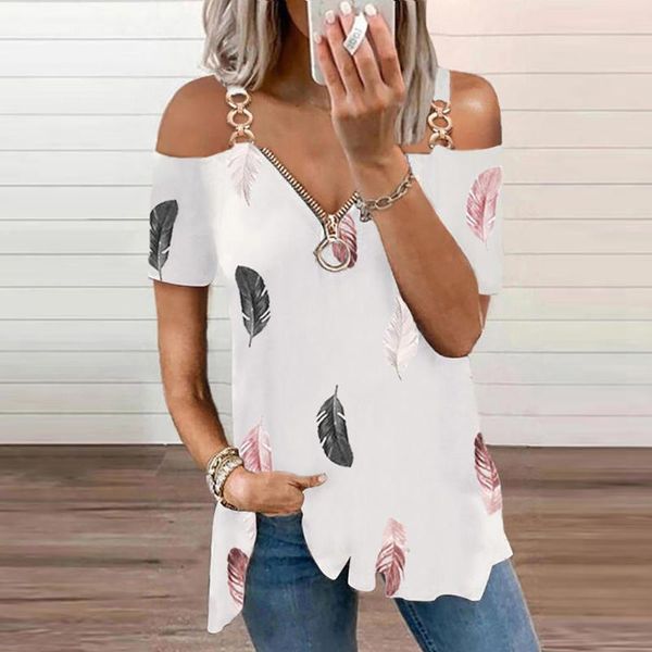 women's blouses & shirts bluses for women pirnt v-neck strapless shirt short sleeve polluver blouse tank femme female blusas clothing, White
women's blouses & shirts bluses for women pirnt v-neck strapless shirt short sleeve polluver blouse tank femme female blusas clothing, White