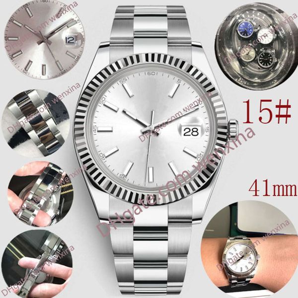 8 colour luxury watch 41mm silver dial.smooth edge waterproof montre de luxe automatic 2813 stainless steel mens watches, Slivery;brown
8 colour luxury watch 41mm silver dial.smooth edge waterproof montre de luxe automatic 2813 stainless steel mens watches, Slivery;brown
