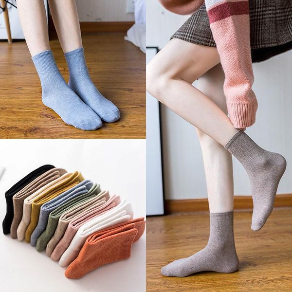 solid women socks simple winter wool thick warm breathable elastic force fashion mid for female cotton high quanlity & hosiery, Black;white
solid women socks simple winter wool thick warm breathable elastic force fashion mid for female cotton high quanlity & hosiery, Black;white