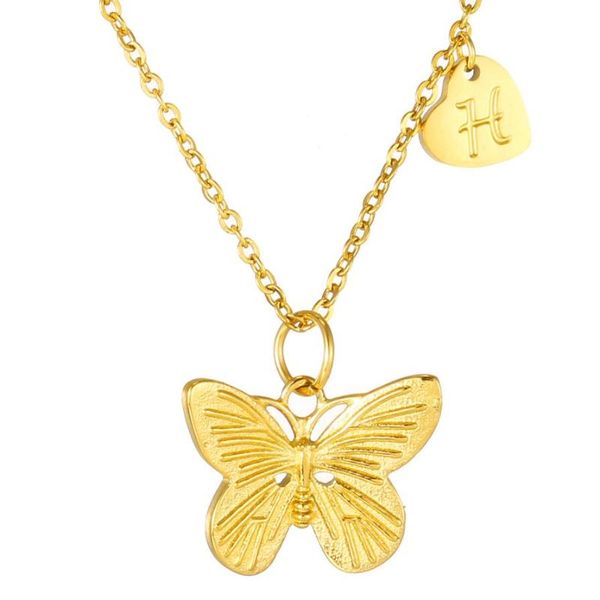 pendant necklaces romantic a-z 26 letters butterfly for women stainless steel animal personalized birthday gift, Silver
pendant necklaces romantic a-z 26 letters butterfly for women stainless steel animal personalized birthday gift, Silver