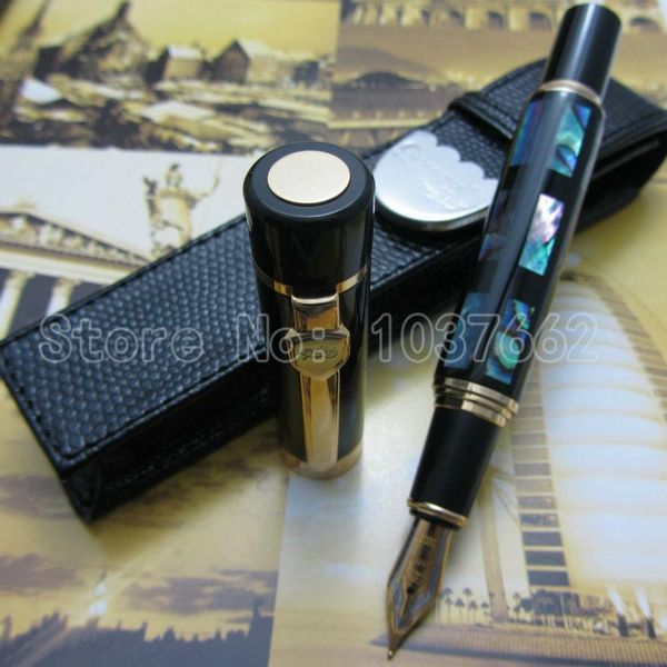 fountain pens pen jin hao deep sea bright pearl shell 18kgp m nib and holster
fountain pens pen jin hao deep sea bright pearl shell 18kgp m nib and holster