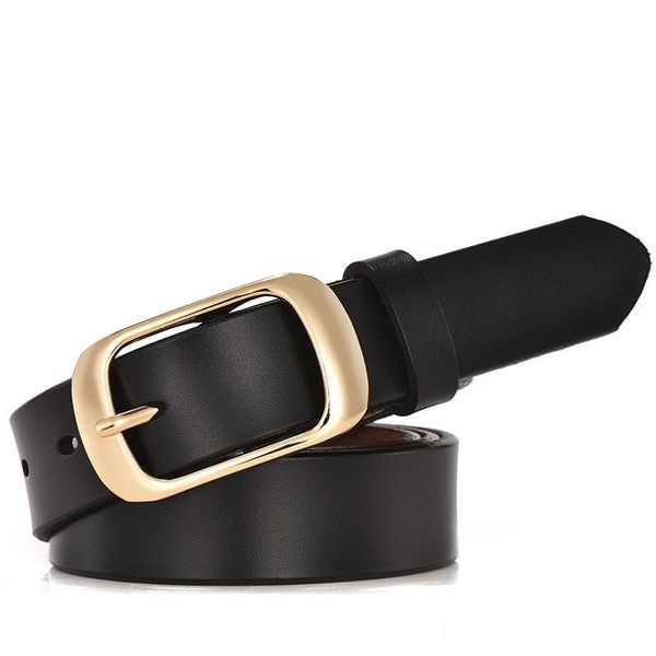 belts cowhide leather waist belt women's waistbelt for jeans dress lady casual female black, Black;brown