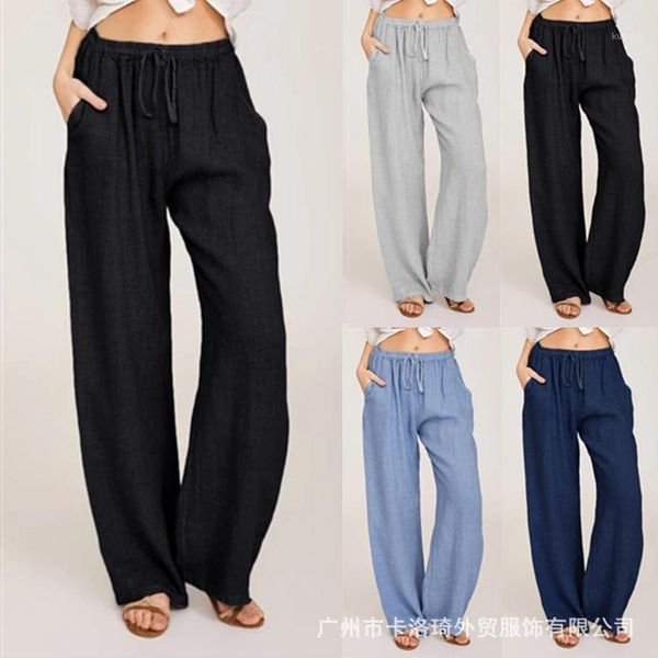 women's pants & capris 2021 large size loose and comfortable linen casual pocket trousers, Black;white
women's pants & capris 2021 large size loose and comfortable linen casual pocket trousers, Black;white