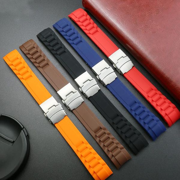 watch bands silicone strap men's accessories 20mm22mm outdoor sports waterproof wristband rubber band, Black;brown
watch bands silicone strap men's accessories 20mm22mm outdoor sports waterproof wristband rubber band, Black;brown