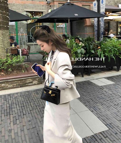 dress han small edition sweet wind spring jacket bust skirt brim short two tender female tide, Black;gray
dress han small edition sweet wind spring jacket bust skirt brim short two tender female tide, Black;gray