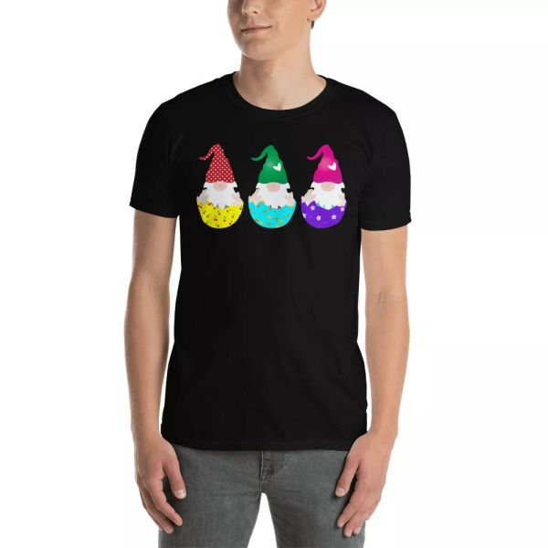 three easter eggs with gnomes cute easter gnomes egg hunting gifts t-shirt, White;black
three easter eggs with gnomes cute easter gnomes egg hunting gifts t-shirt, White;black