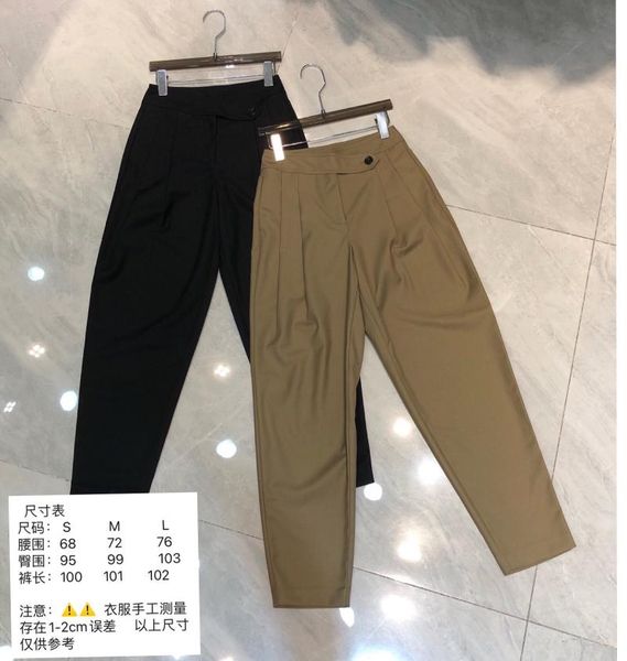 women's pants & capris 2021 women fashion loose harem trousers with oblique waist buckle 0726, Black;white
women's pants & capris 2021 women fashion loose harem trousers with oblique waist buckle 0726, Black;white