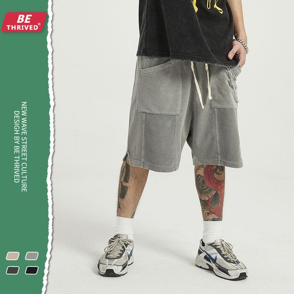 be men's wear | 2021 summer wash water make old loose casual inschao brand high street men's shorts, Black
be men's wear | 2021 summer wash water make old loose casual inschao brand high street men's shorts, Black