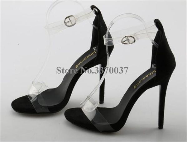 sandals summer selling women black suede leather pvc transparent one strap thin heel high formal dress shoes 25sz
sandals summer selling women black suede leather pvc transparent one strap thin heel high formal dress shoes 25sz