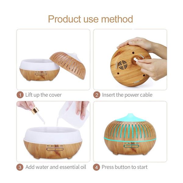 400ml usb humidifier electric oil wood grain ultrasonic air diffuser with 7 colors lights for home office car fragrance lamps
400ml usb humidifier electric oil wood grain ultrasonic air diffuser with 7 colors lights for home office car fragrance lamps