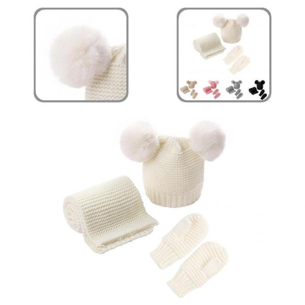 berets 1 set cute fake ball children beanie cap scarf gloves light weight lovely for daily wear, Blue;gray
berets 1 set cute fake ball children beanie cap scarf gloves light weight lovely for daily wear, Blue;gray