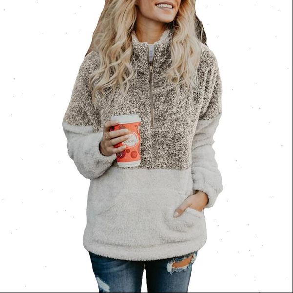 women sweaters winter turtleneck sherpa fleece faux fur pullover loose long sleeve warm wearing autumn casual sweater, White;black
women sweaters winter turtleneck sherpa fleece faux fur pullover loose long sleeve warm wearing autumn casual sweater, White;black
