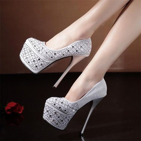 dress shoes 2021 autumn 16 cm super high-heeled nightclub single rhinestone stiletto women's simple elegant high heels, Black
dress shoes 2021 autumn 16 cm super high-heeled nightclub single rhinestone stiletto women's simple elegant high heels, Black