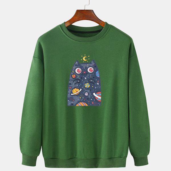 fashion fleece 021 spring and autumn leisure hoodies owl print round neck men's sweater large coat, Black
fashion fleece 021 spring and autumn leisure hoodies owl print round neck men's sweater large coat, Black