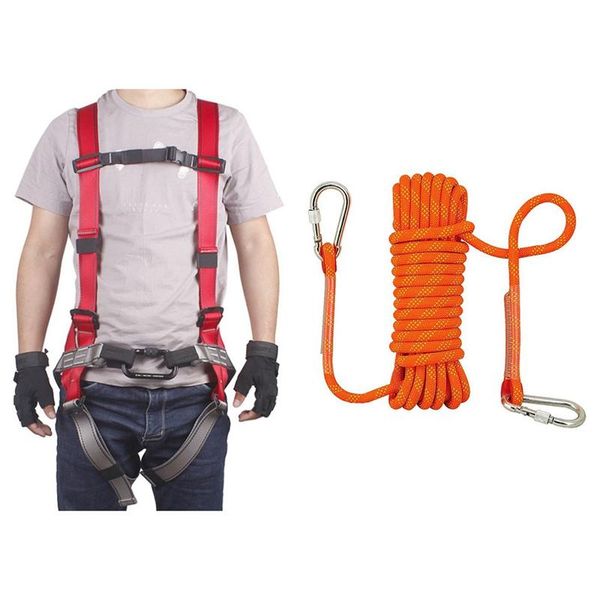 pcs adjustable body waist harness climbing belt & 1 10m rock rope fire escape safety with carabiners cords, slings and webbing
pcs adjustable body waist harness climbing belt & 1 10m rock rope fire escape safety with carabiners cords, slings and webbing