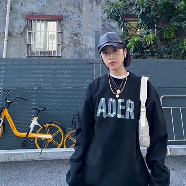 men's hoodies & sweatshirts ader error2021 letter sweatshirt and women's spring loose round neck origami top, Black
men's hoodies & sweatshirts ader error2021 letter sweatshirt and women's spring loose round neck origami top, Black